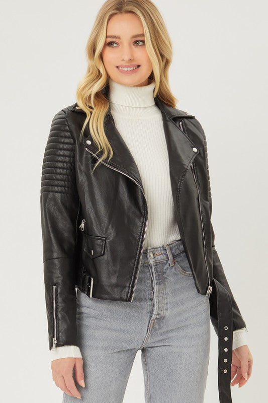 Heather Moto Jacket