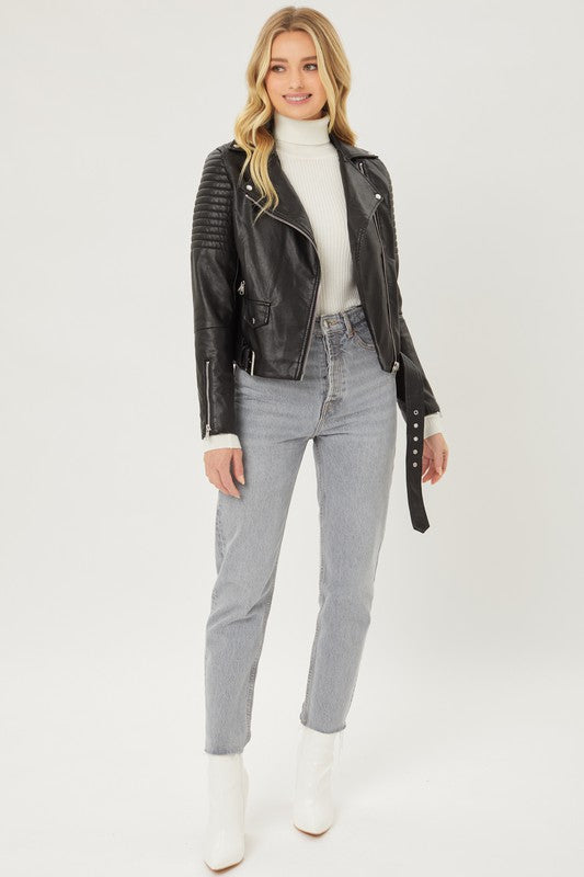 Heather Moto Jacket