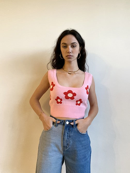 Amy Sweater Top Pink