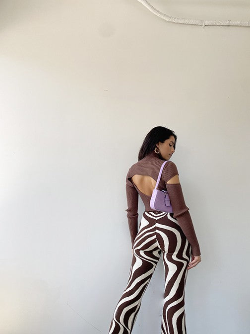Jourdana Sweater Pants Brown
