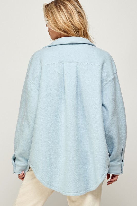 Nicoletta Shacket Powder Blue