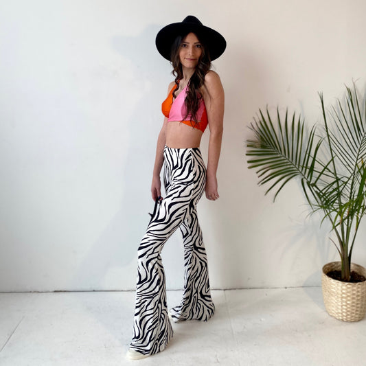 Brielle Zebra Flare Pants