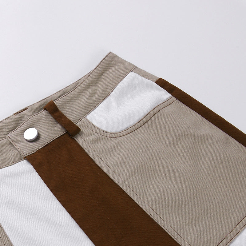 Frances Patchwork Flared Jeans