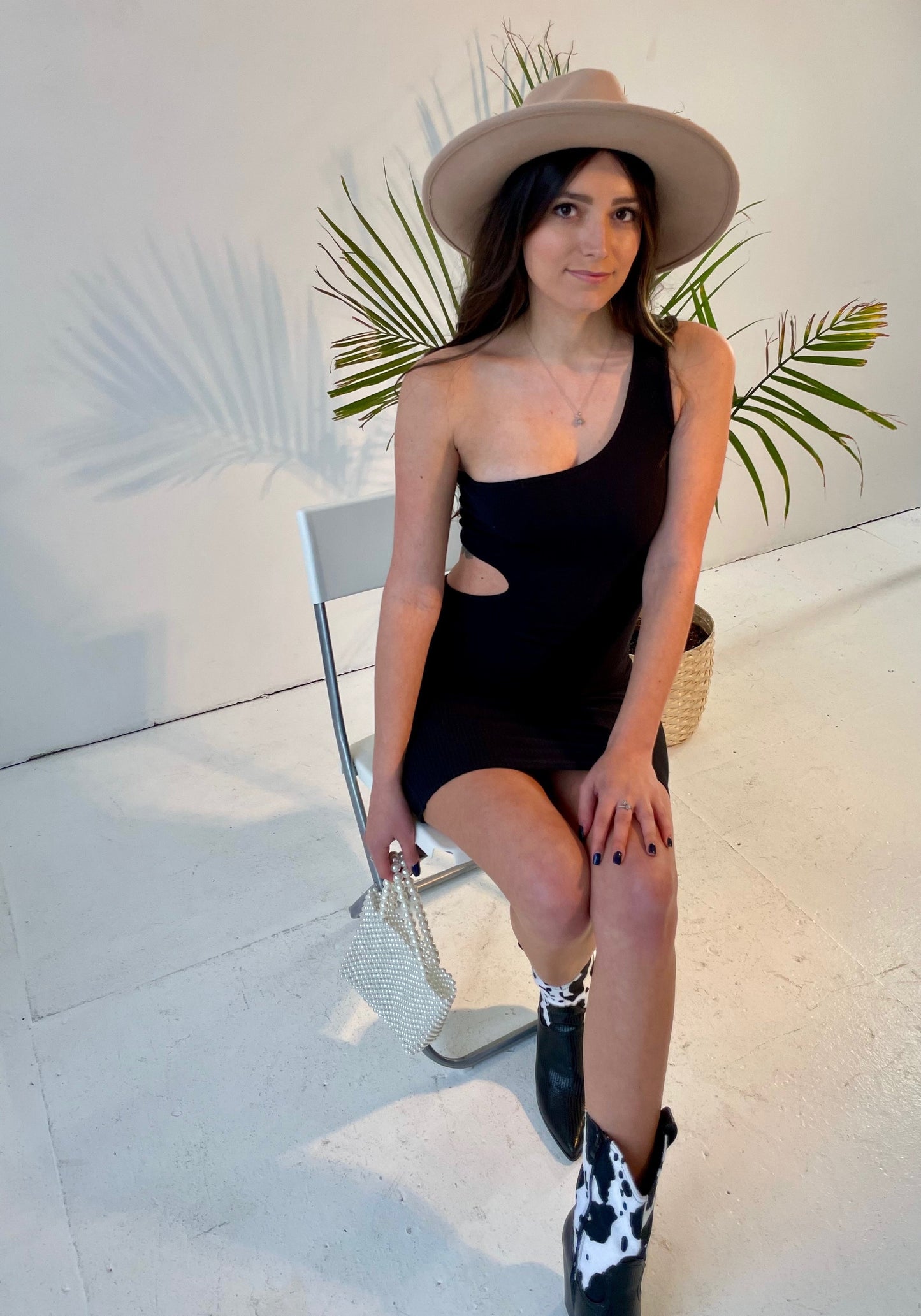Kai Cut Out Mini Dress Black