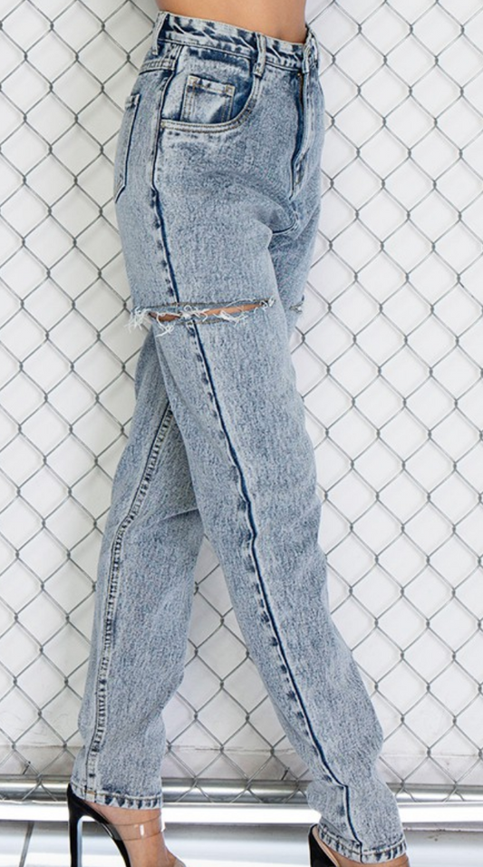 Tessa High Rise Mom Jeans