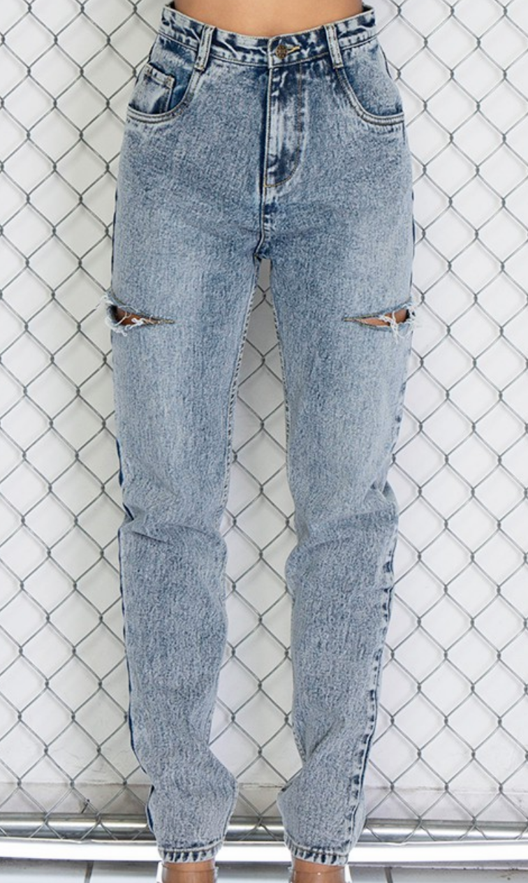 Tessa High Rise Mom Jeans