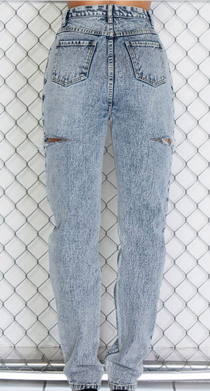 Tessa High Rise Mom Jeans