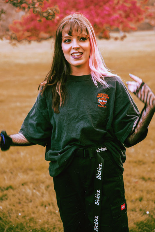 Harley Davidson Tee stitched logo