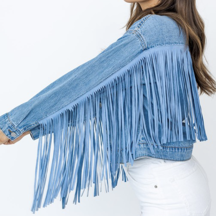 Jessie Fringe Denim Jacket