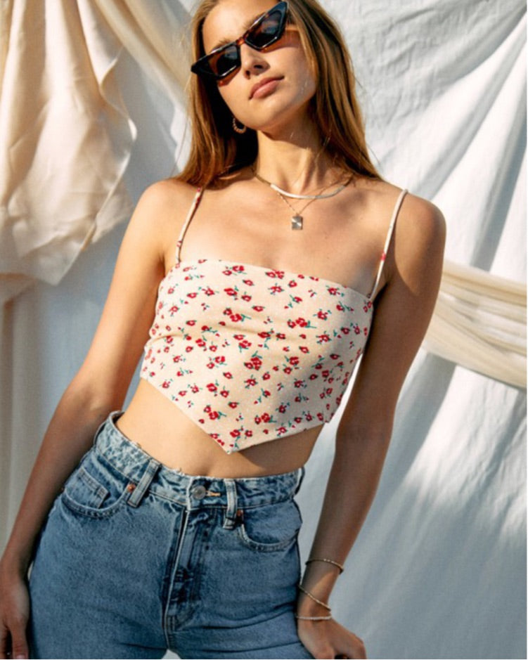 Flora Top Beige